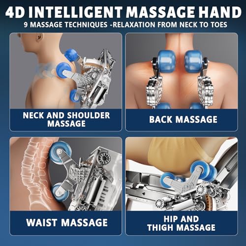 HealthRelife 4D Full Body Massage Chair Zero Gravity Recliner