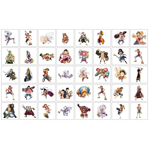 40pc One Piece Temporary Tattoos for Kids Party