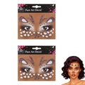 Deer Face Tattoo Glitter Deer Face Stickers Reindeer Face Costume Accessories for Halloween Christmas Animal Cosplay Party 2 Pcs