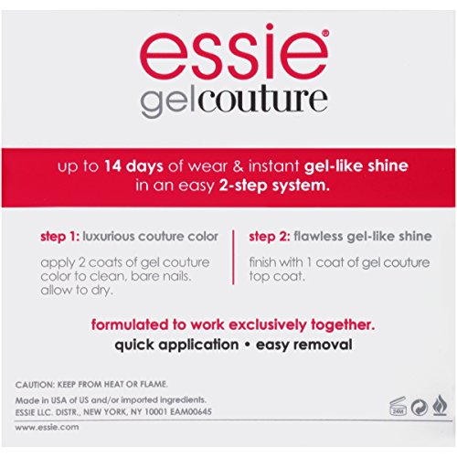 essie Gel Couture Longwear Nail Polish + Top Coat Kit, Find Me A Man-Nequin, 0.46 fl. oz.