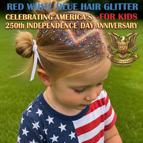 Red White Blue Glitter Stick - Patriotic Face & Body