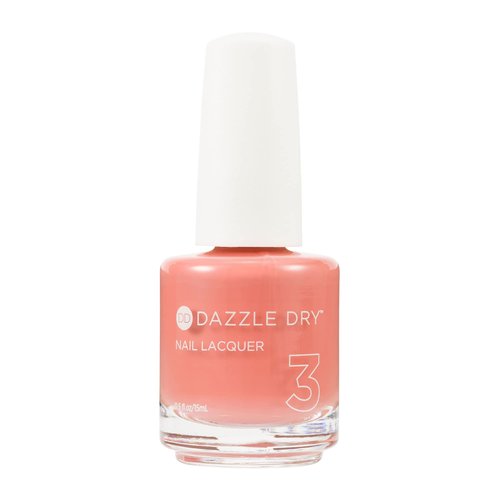 Dazzle Dry Nail Lacquer (Step 3) - Campus Crush - A medium salmon mauve with coral undertones. Full coverage cream. (0.5 fl oz)
