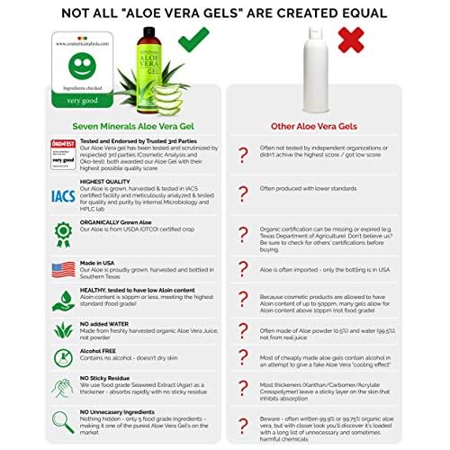 Seven Minerals Organic Aloe Vera Gel 3-Pack