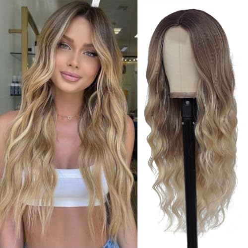 26 Inch Blonde Wavy Wig for Women | Tangle Resistant