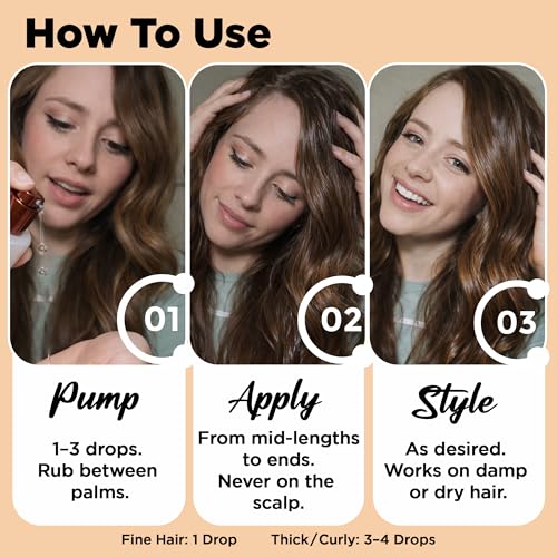 HerStyler Argan Oil Hair Serum for Frizz Control & Shine - 2 Pack