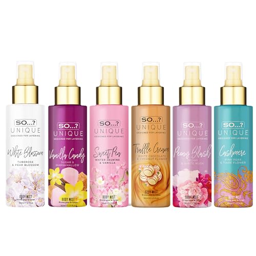 So...? Body Mist Set for Women - 6 Travel Size Sprays