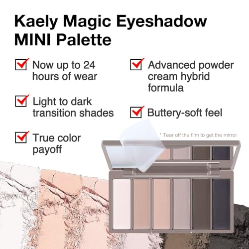 HHLTOH Neutral Nude Eyeshadow Palette - 6 Colors, Matte & Shimmer, Travel Size, Waterproof & Vegan