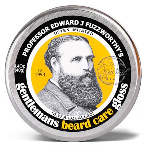 Professor Fuzzworthy's Beard Balm Gloss Leave In Conditioner All Natural Organic Beard Care with Leatherwood Honey & Essential Plant Oils | Handmade in Tasmania Australia- 40g