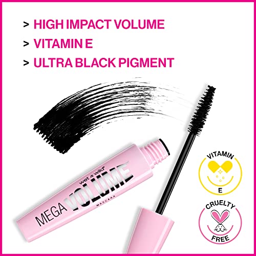 Wet n Wild Mega Volume Waterproof Mascara - Very Black, 0.21 Fl Oz - Black - Variation of THIS listing