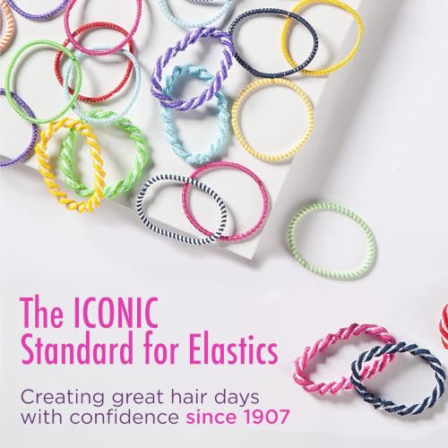 Goody Kids Ouchless Hair Elastics – 60 Count, Tangle-Free Ponytail Holders