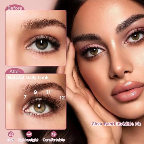FENG BEAUTY Cat Eye N001 False Eyelashes 7-Pair Natural Wispy Fake Lashes
