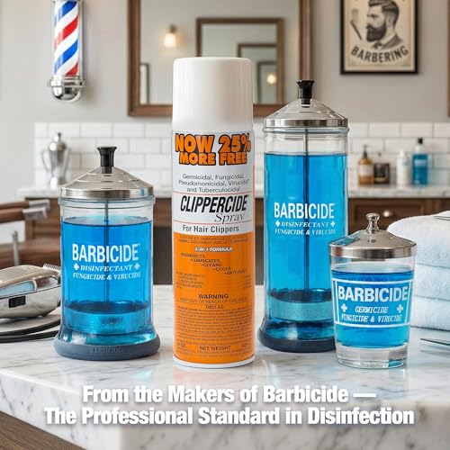 Clipercide 5-in-1 Disinfectant Spray for Clipper Maintenance 15oz - Professional Grooming Tool Cleaner & Lubricant