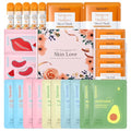 QUIYUM 26-Piece Face & Lip Mask Set with Fruit & Turmeric VC