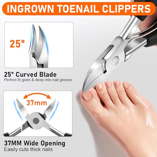 Podiatrist Toenail Clippers for Thick Nails & Ingrown Nails