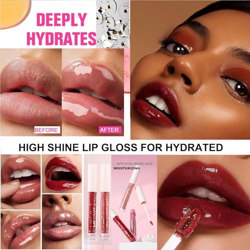 Nude Purple Tinted Lip Gloss with Plumping Moisturizer