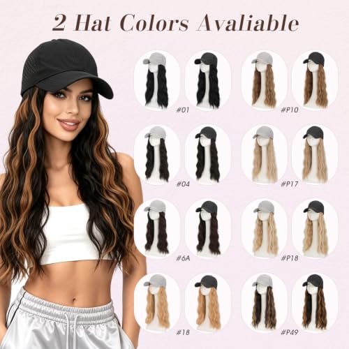 Wig Baseball Cap with Hair | Lightweight Quick-Dry Hat
