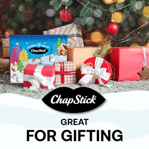 ChapStick 12 Days of Holiday Advent Calendar Lip Balm Gift Set - 0.15 Oz (Pack of 2)