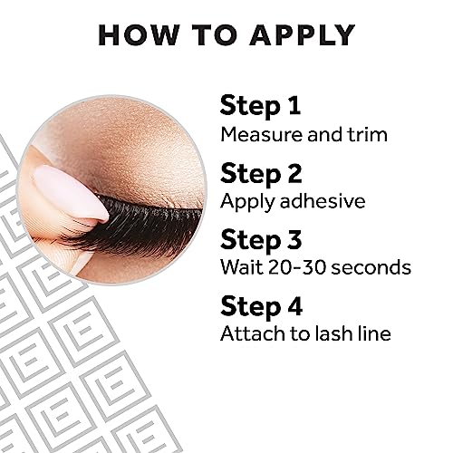 Eylure Vegas Nay Bronze Beauty False Eyelashes, Reusable, Adhesive Included, 1 Pair, Cruelty Free