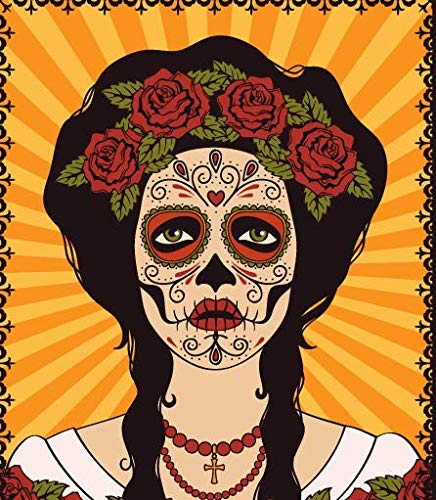 DaLin Sugar Skull Temporary Face Tattoos - 9 Sheets