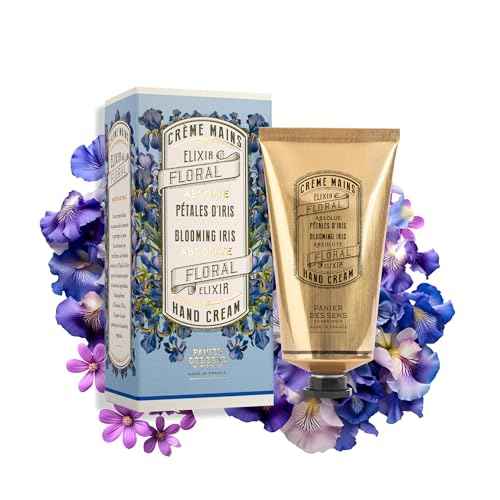 Panier des Sens Iris Hand Cream - Nourishing Shea Butter Hand Cream for Dry Cracked Hands 97% Natural Ingredients - Dermatologically Tested Hand Lotion for Woman Made in France, 2.5 fl oz