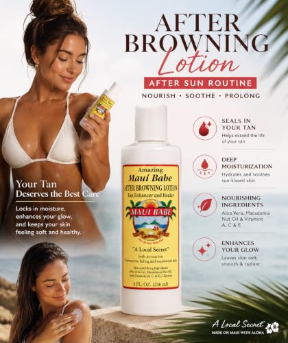 Maui Babe After Browning Lotion - Tan Enhancer 8 fl oz