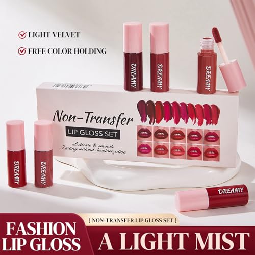 Charm Kiss 10-Piece Matte Liquid Lipstick Set - Waterproof Long Lasting