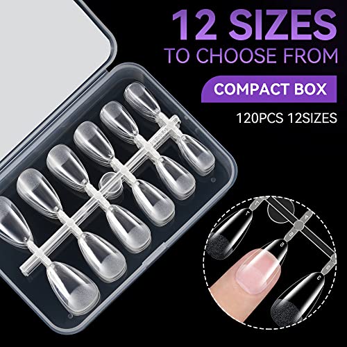 Gelike ec Gel X Nail Tips 552pcs and 240pcs for Manicure