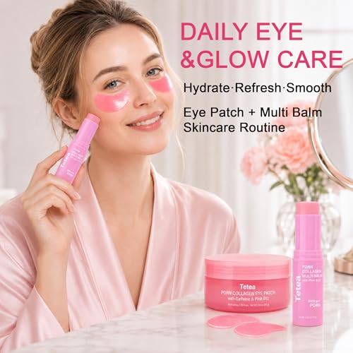 PDRN Collagen Eye Patches & Multi Balm Stick Set