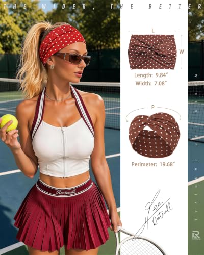 Extra Wide Headbands for Women 6 Pack, Non Slip Soft
