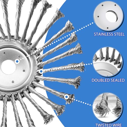 10 Inch Unbreakable Wired Steel Trimmer Blade for Weed Eater, Heavy Duty
