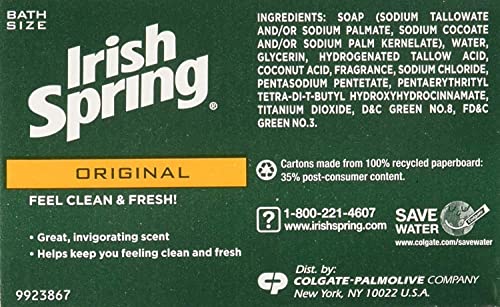 Irish Spring Deodorant Soap Original - 8 Ct