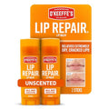 O'Keeffe's Lip Repair Unscented Lip Balm Twin Pack