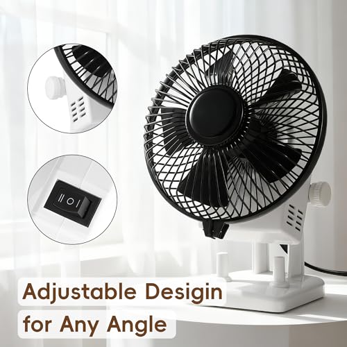NOVAL Professional Nail Polish Dryer Fan, Adjustable Multi-Angle Design with Strong Wind Speed for Instant Drying, Salon Manicure Equipment, White and Black
