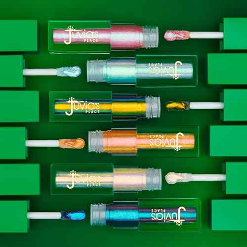 Juvia's Place Liquid Eyeshadow Culture 2 Festive - Glitter Liquid, Multichrome, Metallic, Eye Shimmer, Iridescent, Glitter Makeup, Sparkly