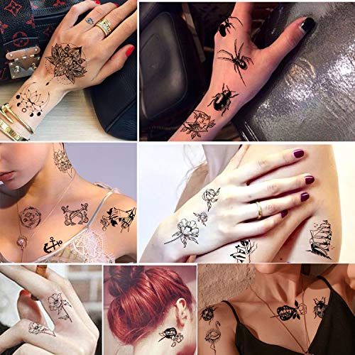 Yazhiji Waterproof Temporary Tattoos - 60 Sheets with 300+ Designs