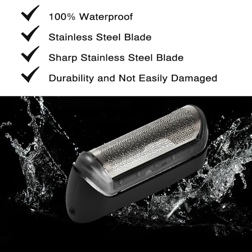 10B Foil & Cutter Replacement Head for Braun Series 1 Replacement Head,10B 20B Replacement Head Compatible with Braun Series 1000 2000 Electric Shaver 170 180 190 1715 1735 1775 5278 5279 Z20 Z40