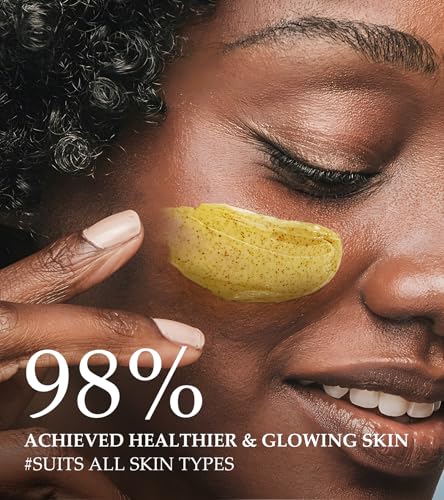 Vitamin C & Turmeric Face Scrub - Gentle Exfoliating Cleanser, 4.23 oz