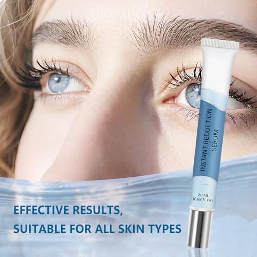 Instant Eye Lift Serum, Rapid Reduction Eye Serum Visibly Reduces Under-Eye Bags, Dark Circles, Puffiness & Wrinkles Instantly, Natural Collagen Facial Serum for Women and Men - 20ML