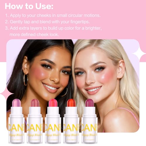 UCANBE Purple Cream Blush Stick - Buildable Duo-Tone Cheek Color
