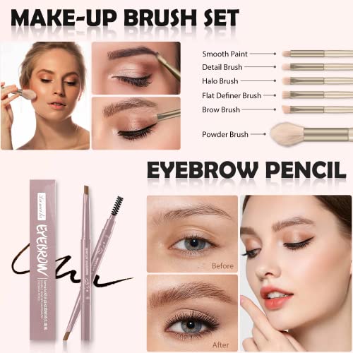 All-in-One Makeup Kit for Women & Girls with Eyeshadow, Mascara & Brushes