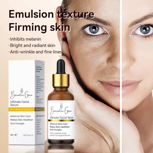 Ultimate Facial Serum ? Advanced Anti-Aging, Brightening & Hydrating Face Serum with Retinaldehyde, Bakuchiol, Tranexamic Acid, Niacinamide, Vitamin C & E, Hyaluronic Acid ? 1 fl oz