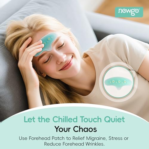 NEWGO Cooling Eye Mask Face Ice Pack for Puffy Eyes and Migraine Relief£¨7-in-1 Set, Cold Therapy Gel Eye Pads for Face Post-Cosmetic Botox, Filler Recovery, Puffy Eyes & Dark Circles