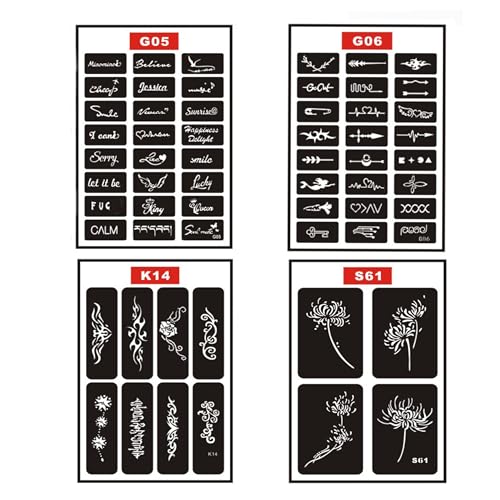 Temporary Tattoo Pen Kit with 24 Stencil Sheets - Washable Body Art