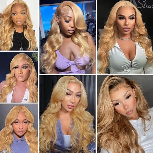 24-Inch Blonde Lace Closure - 4X4 HD Transparent Body Wave Hair