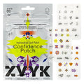 Cute Pimple Patches for Face - Tattoo Style Hydrocolloid Acne Patches (Confidence Patch) with Star Designs (66 Cute Patches) - Vegan & Cruelty-Free