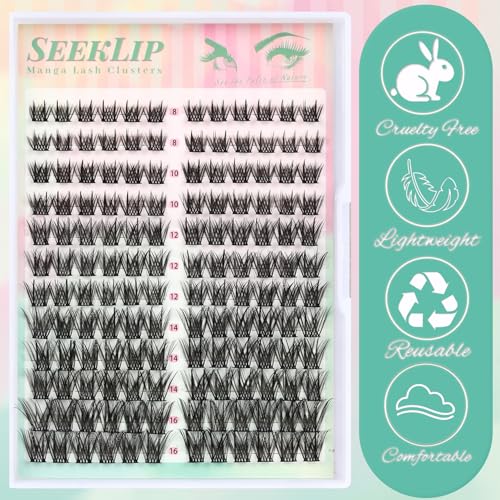Manga Eyelash Extensions - Natural Fluffy Cluster Lashes 144PCS