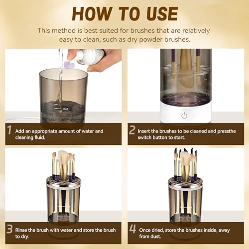 Electric Makeup Brush Cleaner - USB Powered Automatic