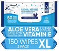 Air Jungles Flushable Wipes 150 Count 3-Pack XL 7x7
