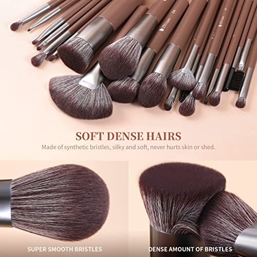 DUcare Makeup Brushes Professional with Bag +DUcare Foundation Brush