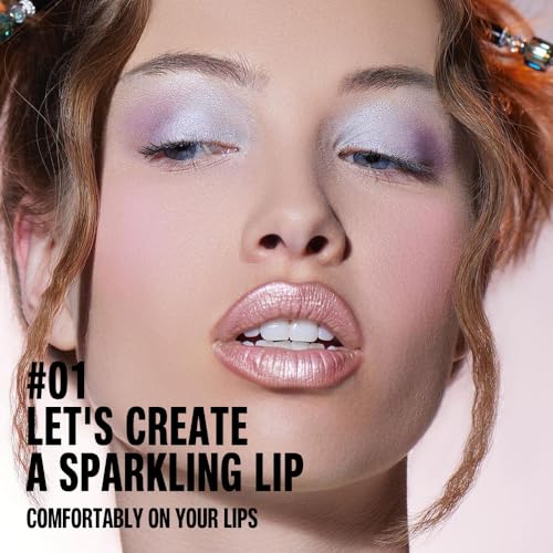 Pink Metallic Lip Liner & Lipstick Combo Set with Cone Tip